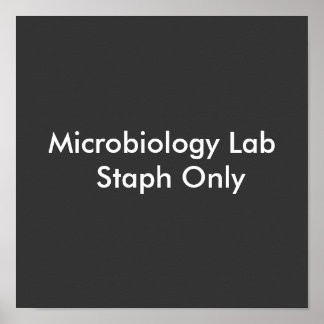 Microbiology Lab Staphのみ ポスター