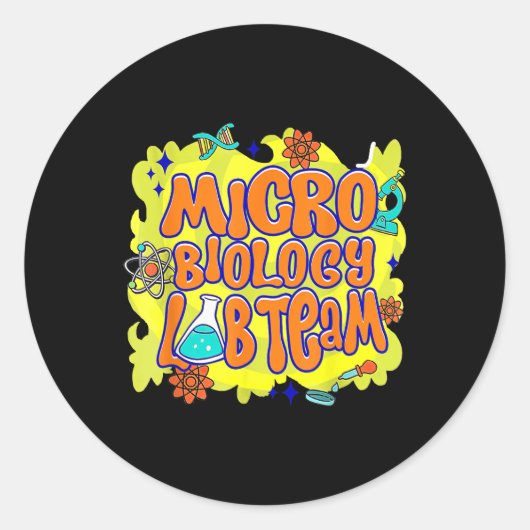 Microbiology Lab Team Lab Week 2025ミステリー科学 ラウンドシール (正面)
