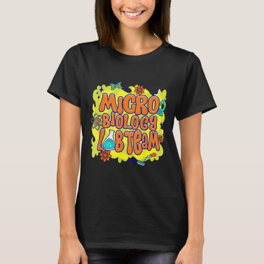 Microbiology Lab Team Lab Week 2025ミステリー科学 Tシャツ (正面)