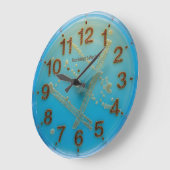 Microbiology Wall Clock Lab HomeまたはOffice Decor ラージ壁時計 (傾斜)