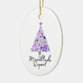 Microbladerギフト – マイクロブレードアーティストクリスマス セラミックオーナメント (左)
