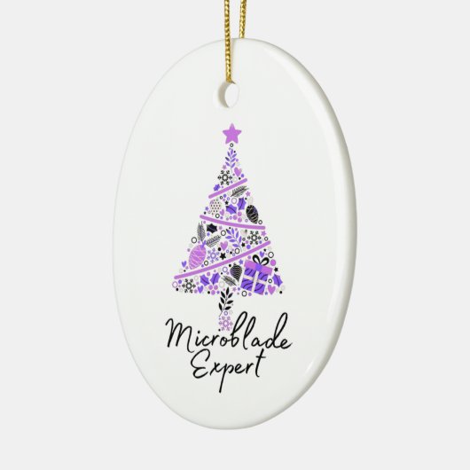 Microbladerギフト – マイクロブレードアーティストクリスマス セラミックオーナメント (左)