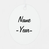 Microblader贈り物 – ストッキングと執念付き メタルオーナメント (裏面)