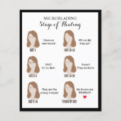 Microblading Aftercare Instruction Classy Framed チラシ (裏面)