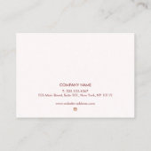 Microblading Aftercare Instructionsグリッター 名刺 (裏面)