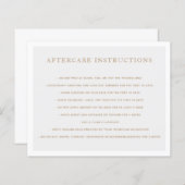 Microblading Brow Aftercare Instructions Gray (正面/裏面)