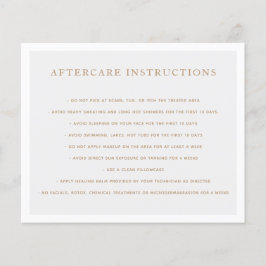 Microblading Brow Aftercare Instructions Gray