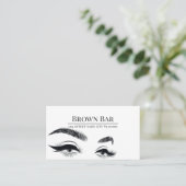 Microblading Brows & Lashes, Makillash Extensions 名刺 (スタンド正面)