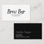 Microblading Brows & Lashes, Makillash Extensions  名刺 (正面/裏面)