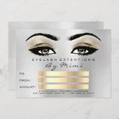 Microblading Lashesメイクアップアーティスト証明書ギフト (正面/裏面)