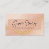 Microblading Watercolor QR Code 名刺 (正面)