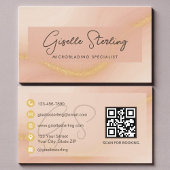 Microblading Watercolor QR Code 名刺