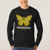 Microcephaly Awareness Month Yellow Ribbon Butterf Tシャツ (正面)