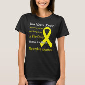 Microcephaly Awareness Yellow Ribbon Support Tシャツ (正面)