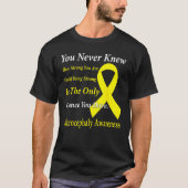 Microcephaly Awareness Yellow Ribbon Support Tシャツ (正面)