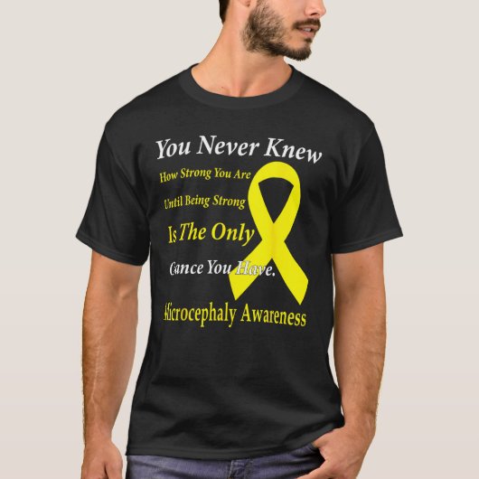 Microcephaly Awareness Yellow Ribbon Support Tシャツ (正面)