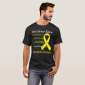 Microcephaly Awareness Yellow Ribbon Support Tシャツ (正面フル)
