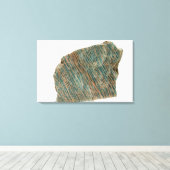 Microcline, Variety Amazonite, Ontario，カナダ キャンバスプリント (インサイチュ (ウッドフロア))