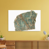 Microcline, Variety Amazonite, Ontario，カナダ キャンバスプリント (インサイチュ (リビング))