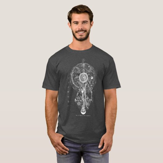 MICROCOSMOS GODHEAD  Occult Sacred Geometry Tシャツ (正面フル)