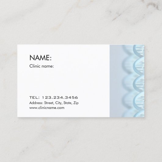 microdermabrasionの皮のトリートメントを得ている女性 名刺 (裏面)