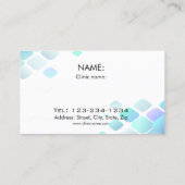 microdermabrasionの皮のトリートメントを得ている女性 名刺 (裏面)