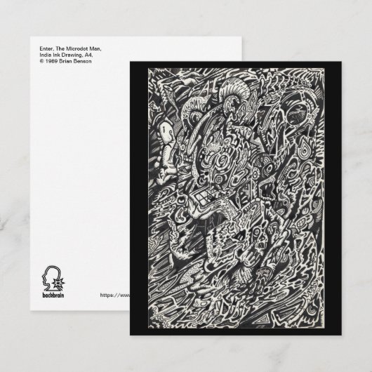 Microdot Man Flat Cardに入る (正面/裏面)