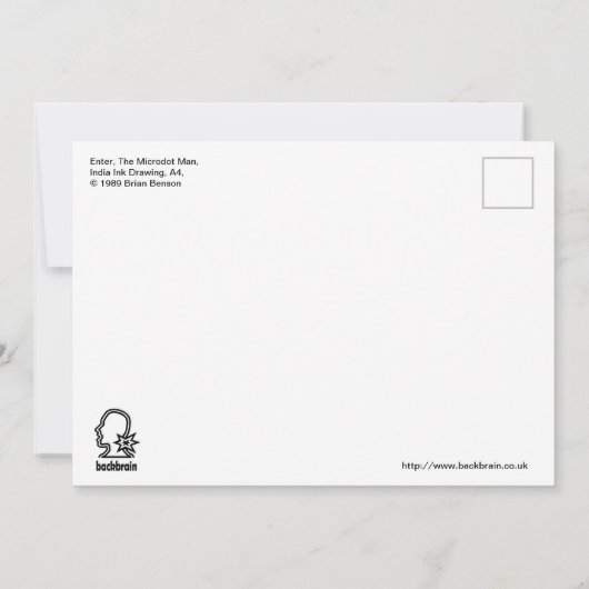 Microdot Man Flat Cardに入る (裏面)