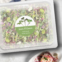 Microgreen Grower食品ラベル、カスタマイズ可能 ラウンドシール