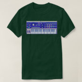 MicrokorgシンセサイザVAPORWAVE Tシャツ (デザイン正面)