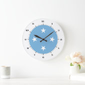 Micronesian旗の時計 ラージ壁時計 (ホーム)