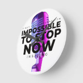 Microphone ラウンド壁時計 (傾斜)