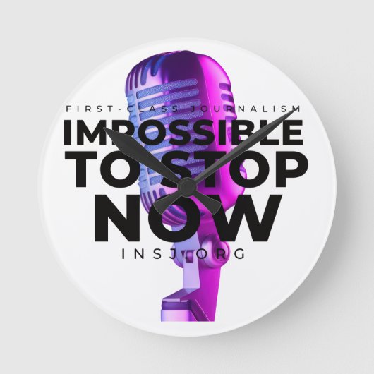 Microphone ラウンド壁時計 (正面)