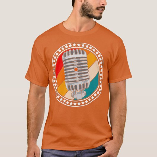 Microphone Broadcasting Video Producer Tシャツ (正面)