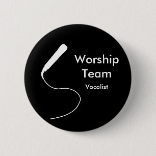MicrophoneWhite、WorshipTeam、ボーカリスト 缶バッジ