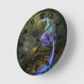 Microraptor ラウンド壁時計 (傾斜)