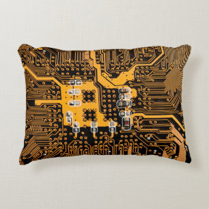 Microschemaテクスチャの図解chip,micro,backgro アクセントクッション