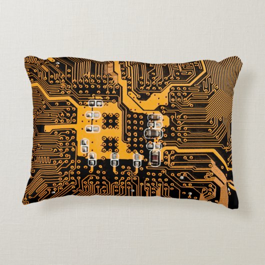 Microschemaテクスチャの図解chip,micro,backgro アクセントクッション (裏面)