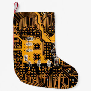 Microschemaテクスチャの図解chip,micro,backgro スモールクリスマスストッキング