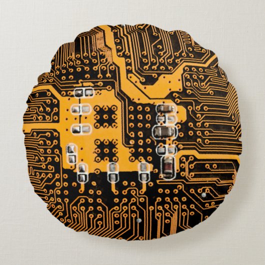 Microschemaテクスチャの図解chip,micro,backgro ラウンドクッション (正面)