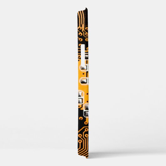 Microschemaテクスチャの図解chip,micro,backgro Case-Mate iPhoneケース (裏面 / 右)