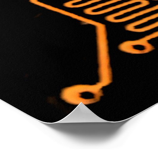 Microschemaテクスチャの説明chip,micro,backgro ポスター (角)