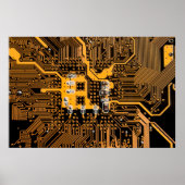 Microschemaテクスチャの説明chip,micro,backgro ポスター (正面)