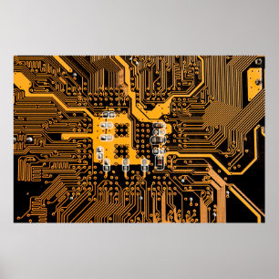 Microschemaテクスチャの説明chip,micro,backgro ポスター