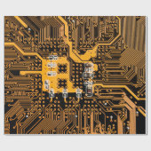 Microschema texture illustrationchip,micro,backgro ラッピングペーパー (フラット)