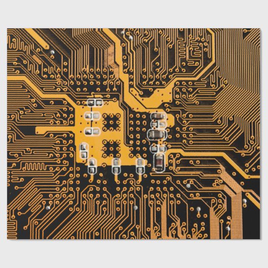 Microschema texture illustrationchip,micro,backgro ラッピングペーパー (フラット)