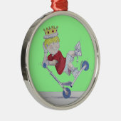 Microscooterのクリスマスツリーのオーナメントの漫画 メタルオーナメント (右)