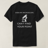 Microscope Female Scientist micros Microbiology  Tシャツ (デザイン正面)