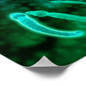 Microscopic View Of Sperm Swimming Towards Egg 3 ポスター (角)