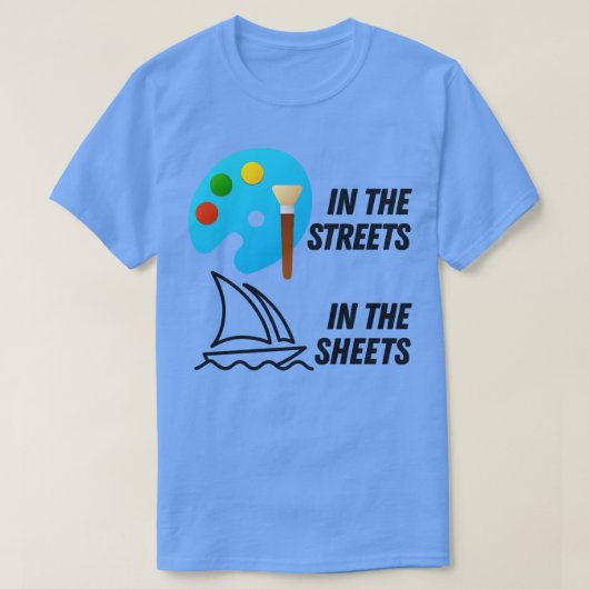 Microsoftの絵を描In The Sheets Midjourney In The Sh Tシャツ (デザイン正面)